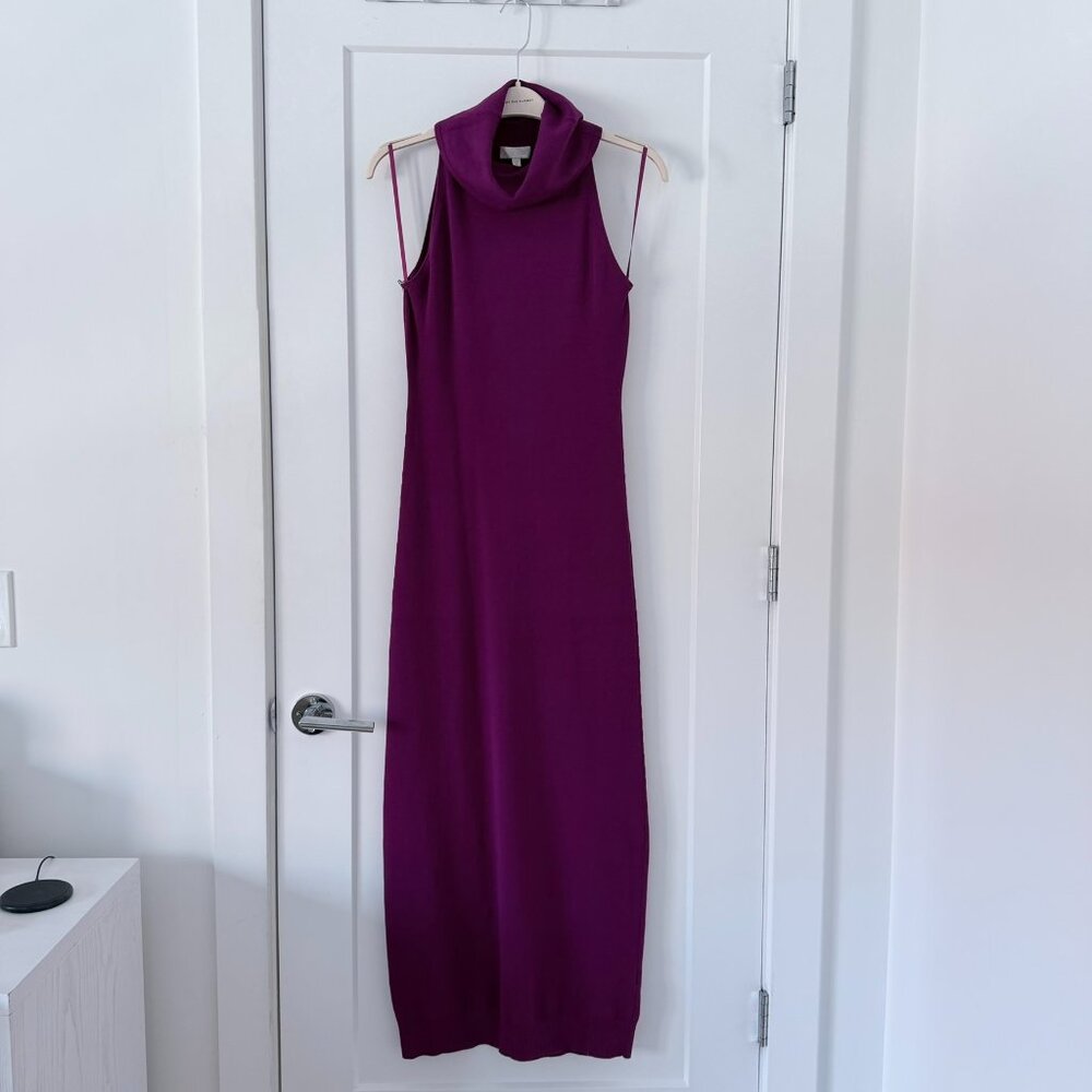 NWT Ronny Kobo Mockneck Sweater Dress, Violet, S - Picture 4 of 10